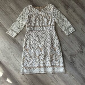 Lace long sleeve dress